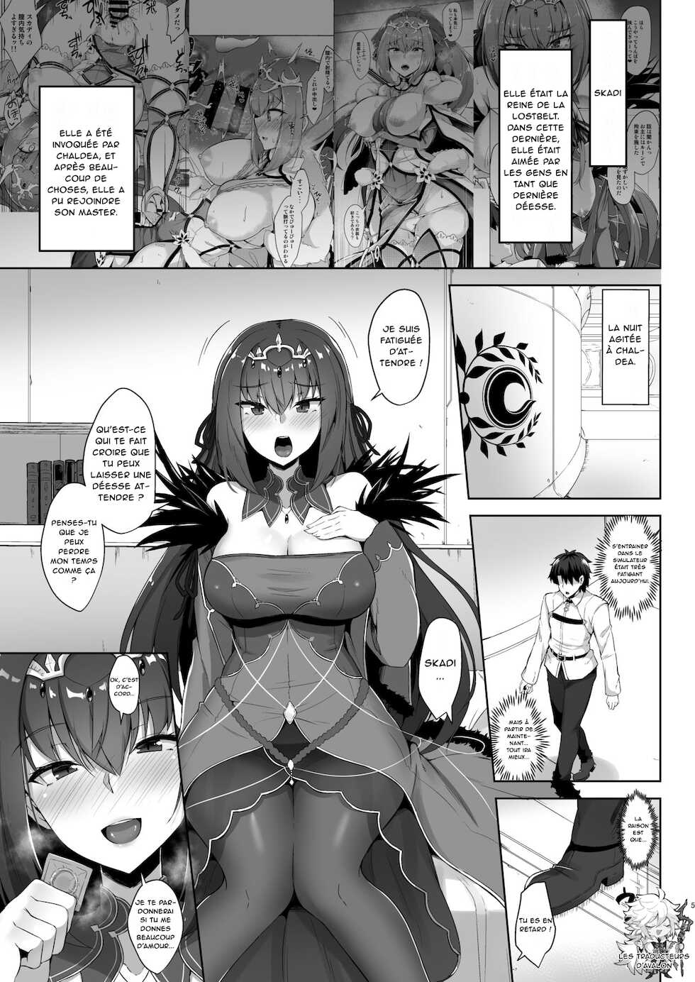 [Tiusan Kingdom (Kazamitiu)] Scathach Shishou to Skadi-sama wa Ai ga Hoshii (Fate/Grand Order) [French] [Northface] [Digital] - Page 5