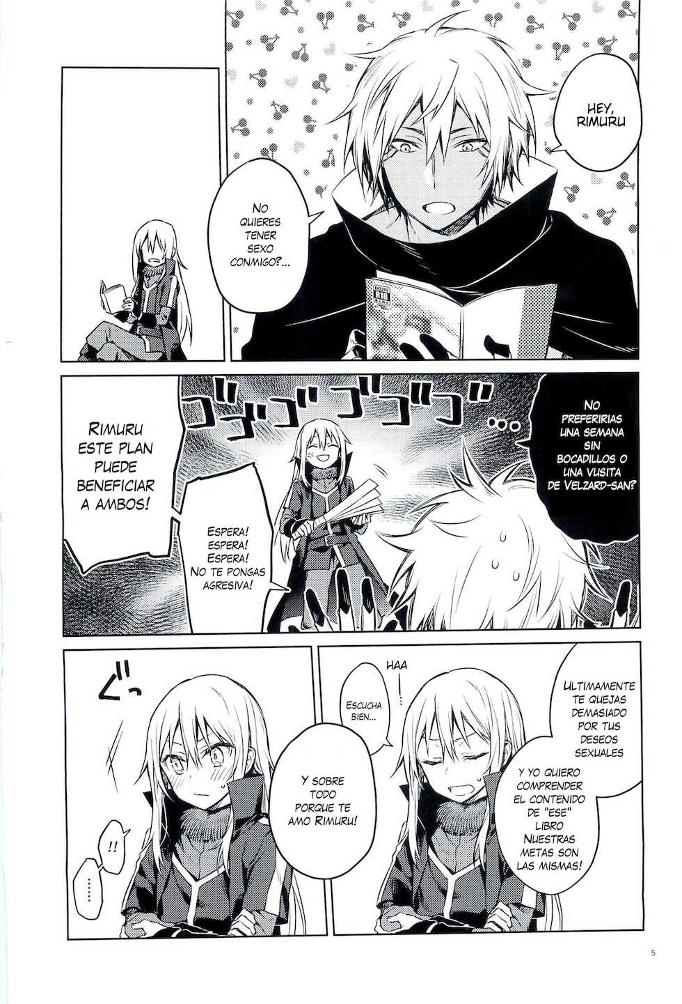 (to infinity) [Kuusou Kyuuka (Mikoto Kei)] Tokunou! Boufuu Maso (Tensei Shitara Slime datta Ken) [Spanish] [otakurinos.group] - Page 4