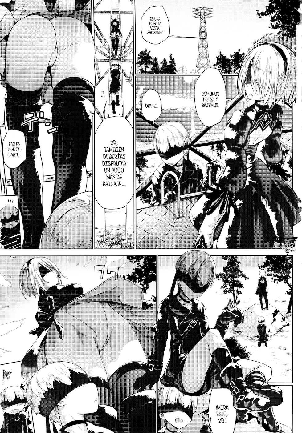 [Illumination. (Ogadenmon)] Android no Ecchi na Yatsu | Androides calientes (NieR:Automata) [Spanish] [Mister Nugget] [Digital] - Page 3