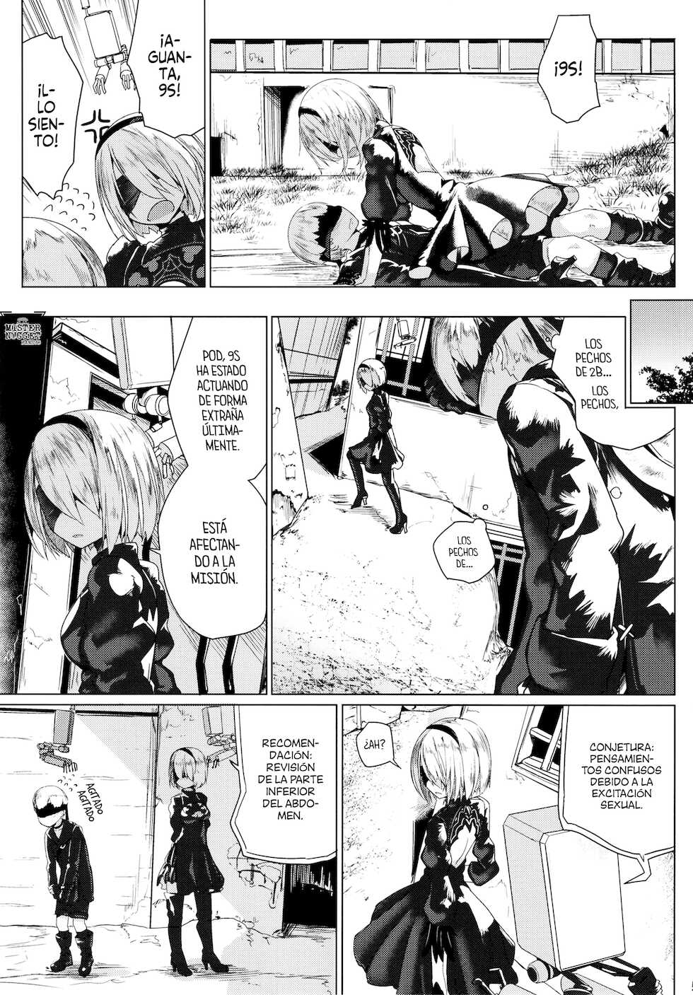 [Illumination. (Ogadenmon)] Android no Ecchi na Yatsu | Androides calientes (NieR:Automata) [Spanish] [Mister Nugget] [Digital] - Page 7
