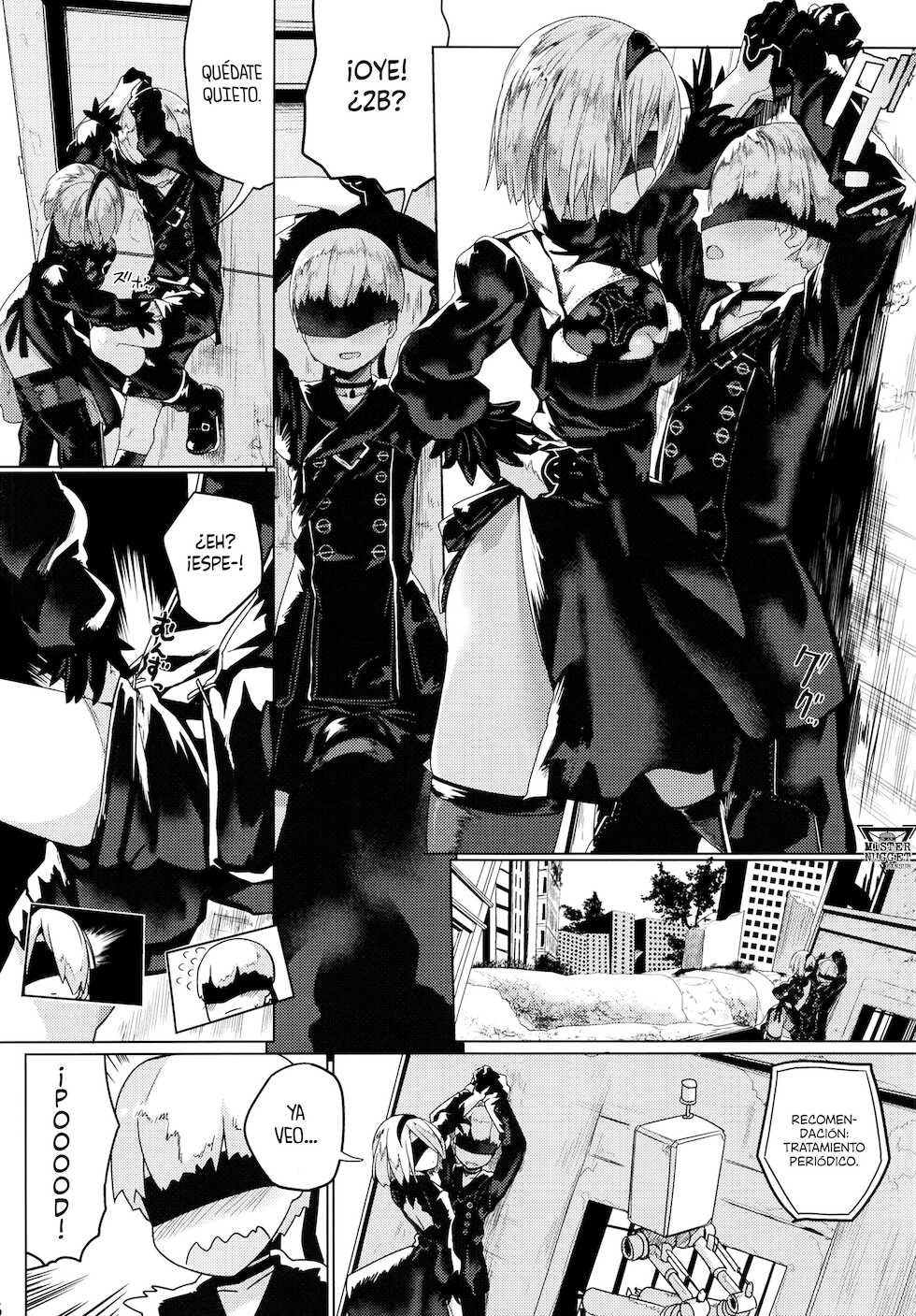 [Illumination. (Ogadenmon)] Android no Ecchi na Yatsu | Androides calientes (NieR:Automata) [Spanish] [Mister Nugget] [Digital] - Page 8