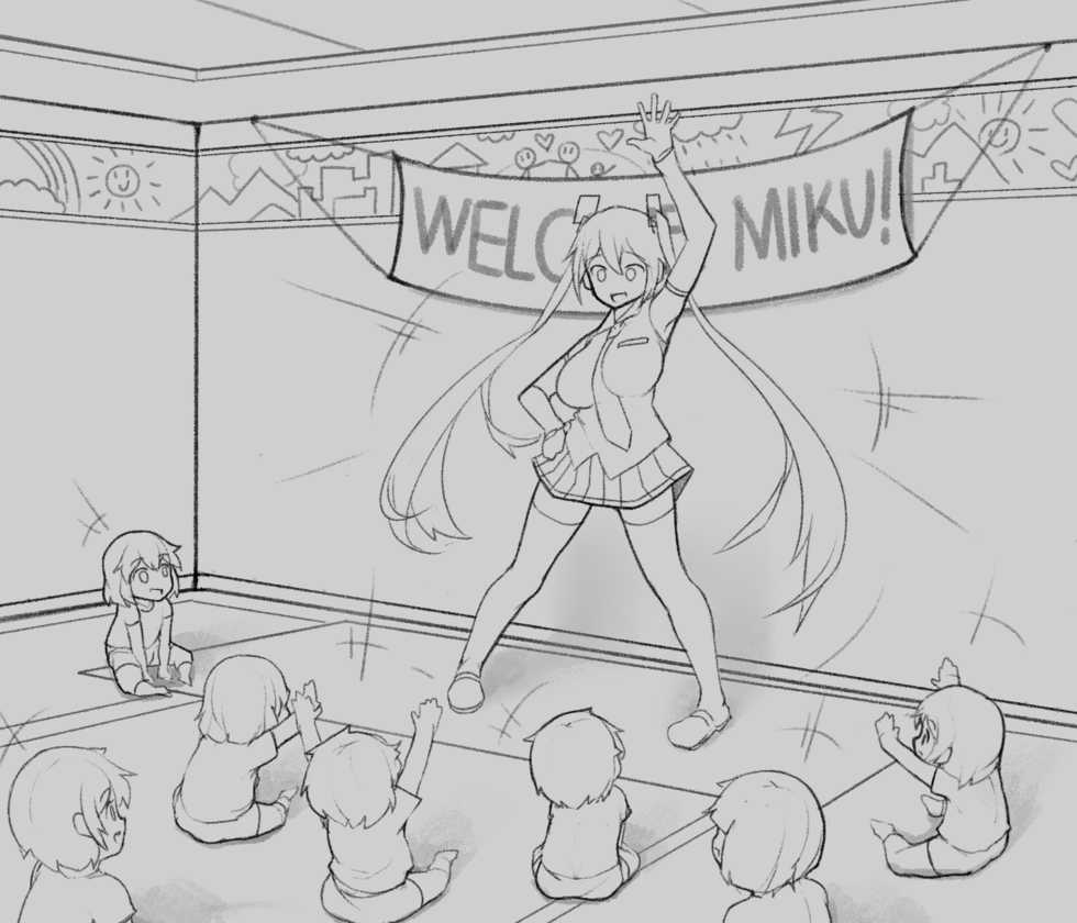 [sinensian] Futa Miku at Kindergarten (Vocaloid) - Page 1