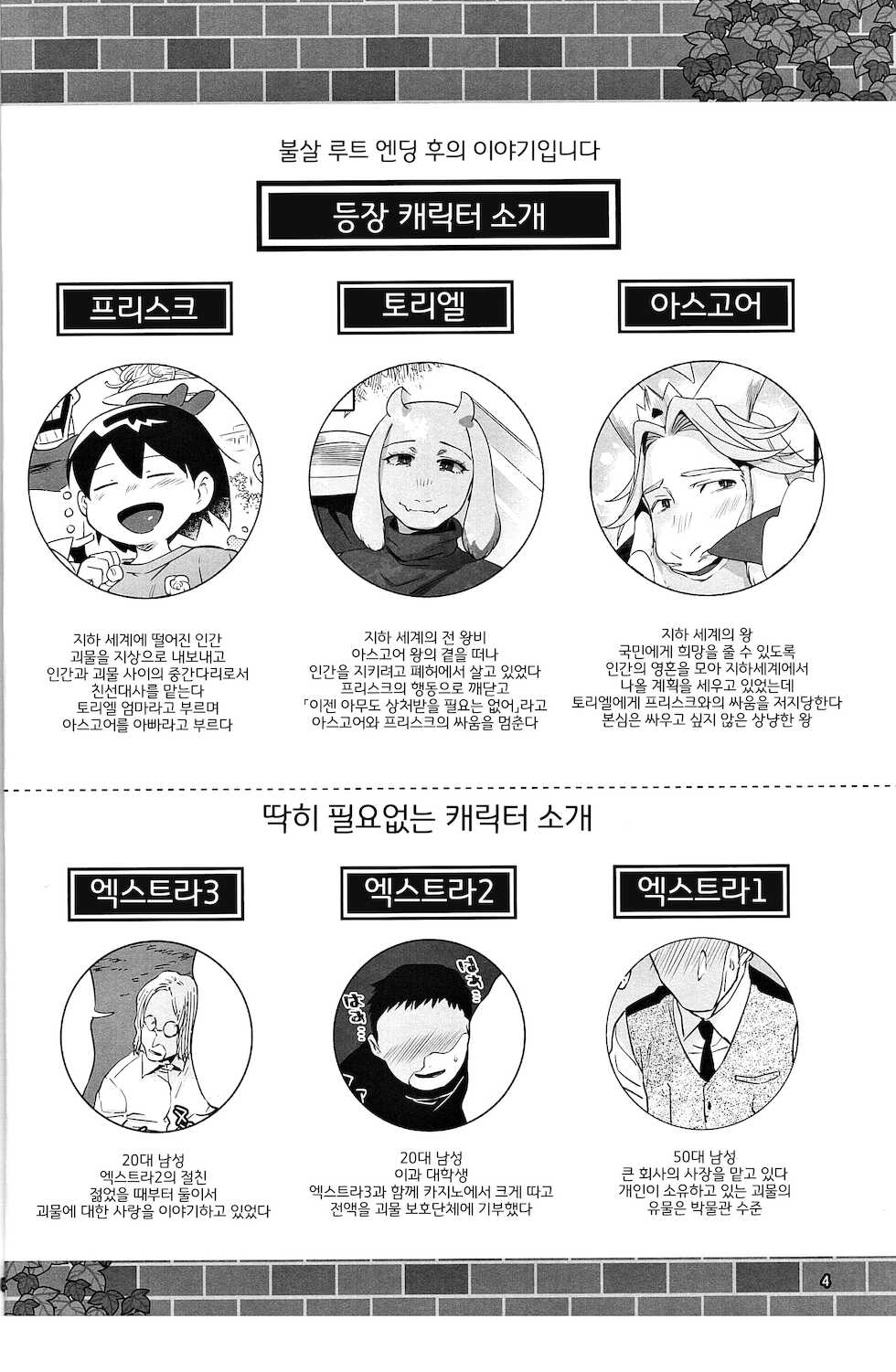 (UNLIMITED EX 5) [Nambokuya (Namboku)] Ouzoku no Kabeshiri | 왕족의 벽고물 (Undertale) [Korean] [LWND] - Page 3