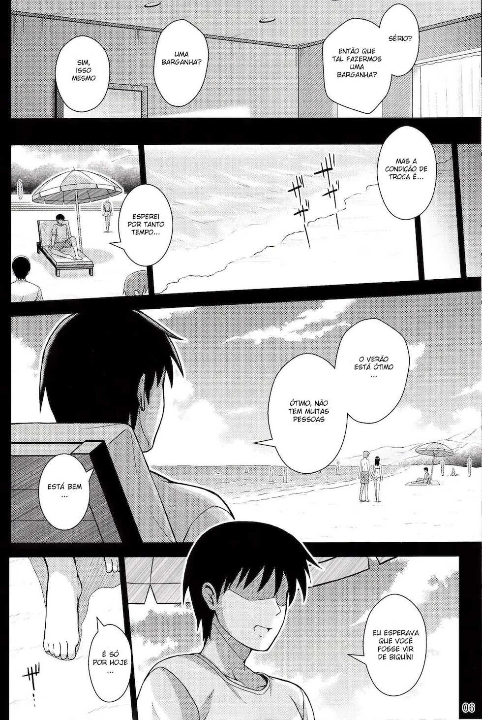 (COMIC1☆13) [Yumeya Honpo (Mukeikaku)] Yakusoku no Yukue (Saenai Heroine no Sodatekata) [Portuguese-BR] [DiegoVPR] - Page 5