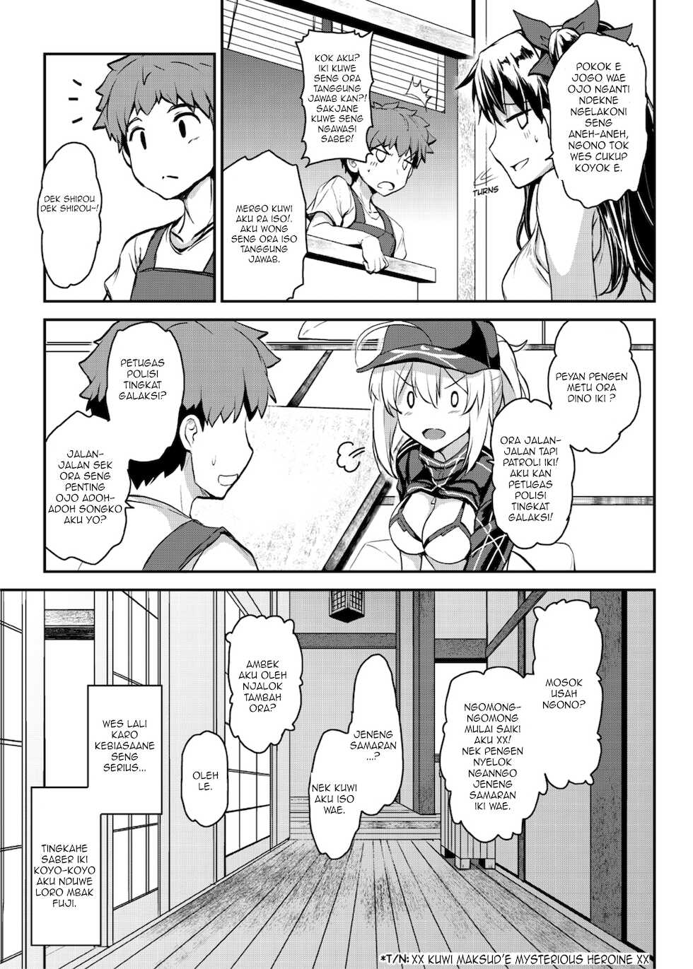 [Yo-Metdo (Yasakani An)] Tonari no Ginga OL-san ~Tonari no Series Bangaihen~ |Mbak-Mbak Kantoran Galaksi~Bonus episode Neng Sandeng Omah Series~ (Fate/Grand Order) [Wetanan] [Barados josgandos] [Digital] - Page 6