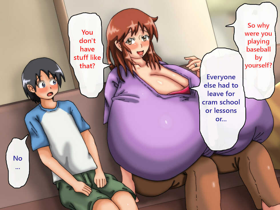 [Kakkuu Mogura] Itsumo Boku ga Yakyuu o Shite iru Kouen Yoko no Hiroi Ie ni Hitori de Sunde iru Chounyuu Onee-san to Nakayoku naru Hanashi | The Story of Becoming Friends with the Chounyuu Sister Who Lives Alone Next to the Park [English] - Page 27