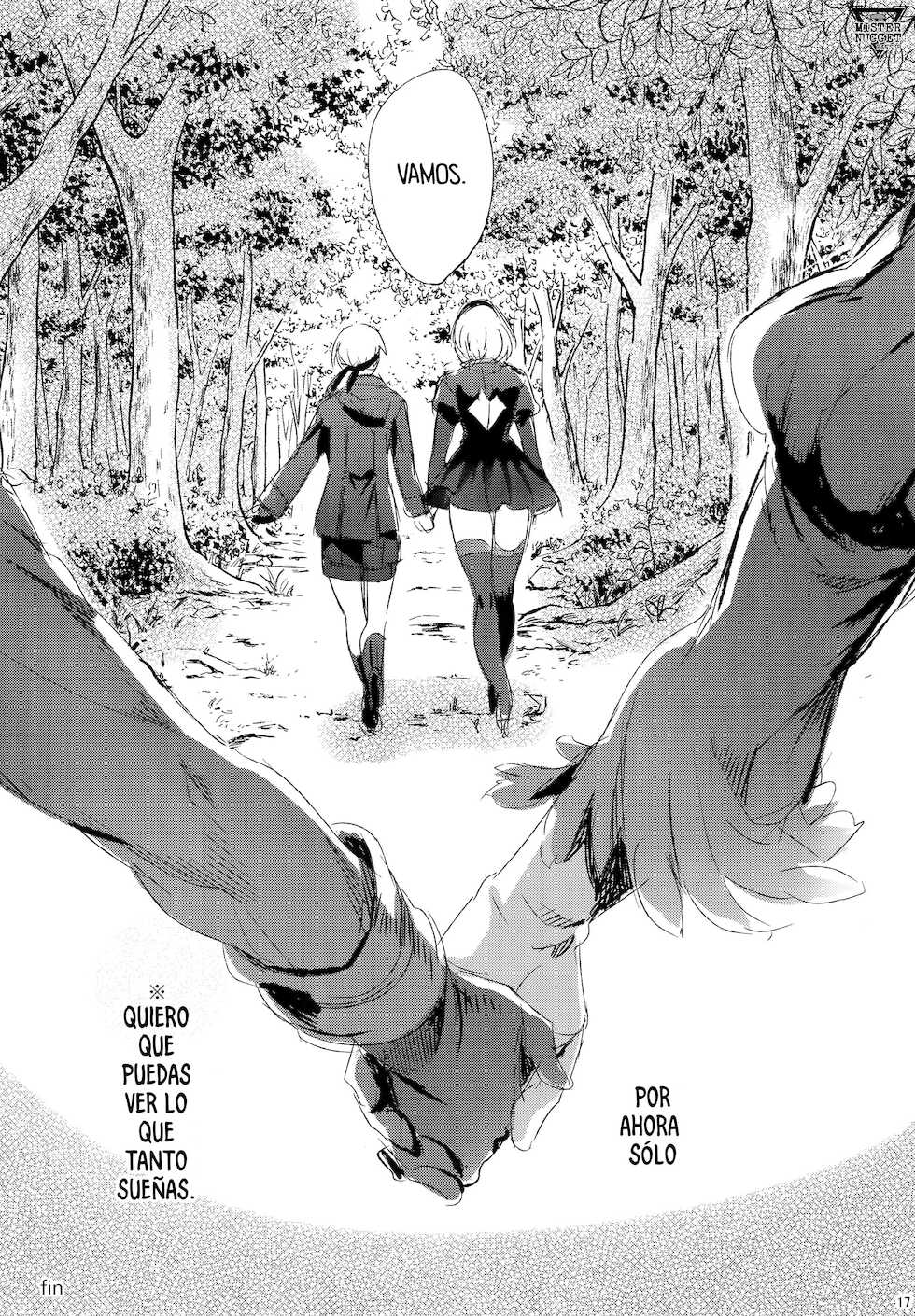 (C92) [Kuromisakaijou (Ikezaki Misa)] Ningyou Yuugi (NieR:Automata) [Spanish] [Mister Nugget] - Page 16