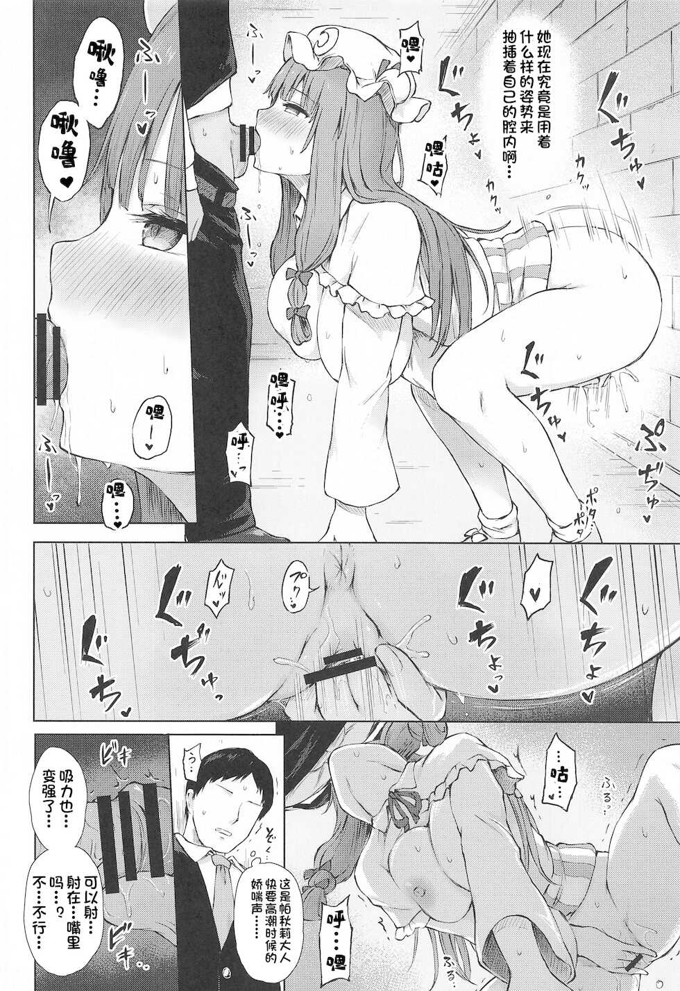 (Shuuki Reitaisai 8) [Tekomenchi (Techi)] Patchouli Knowledge Kaihatsu Kiroku II (Touhou Project) [Chinese] - Page 11