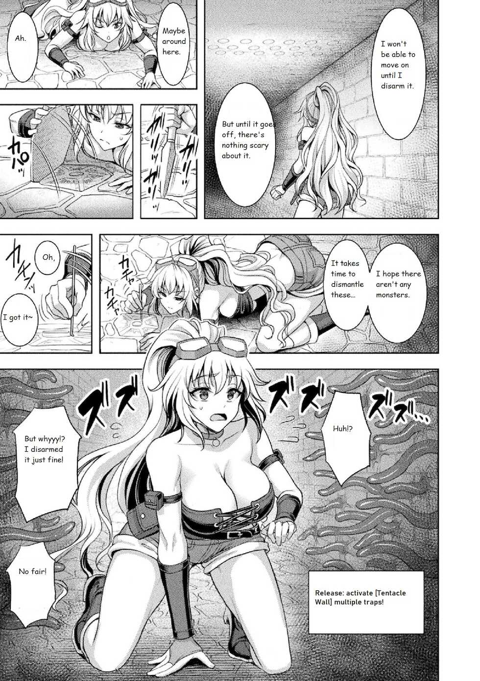 [Son Yohsyu] Lone Thief in Ero Trap Dungeon (2D Comic Magazine Zecchou Kairaku ga Tomaranai Ero-Trap Dungeon Vol. 2) [English] [Digital] - Page 3