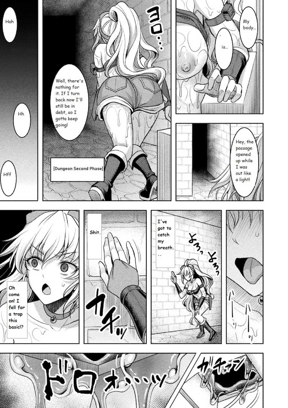 [Son Yohsyu] Lone Thief in Ero Trap Dungeon (2D Comic Magazine Zecchou Kairaku ga Tomaranai Ero-Trap Dungeon Vol. 2) [English] [Digital] - Page 11