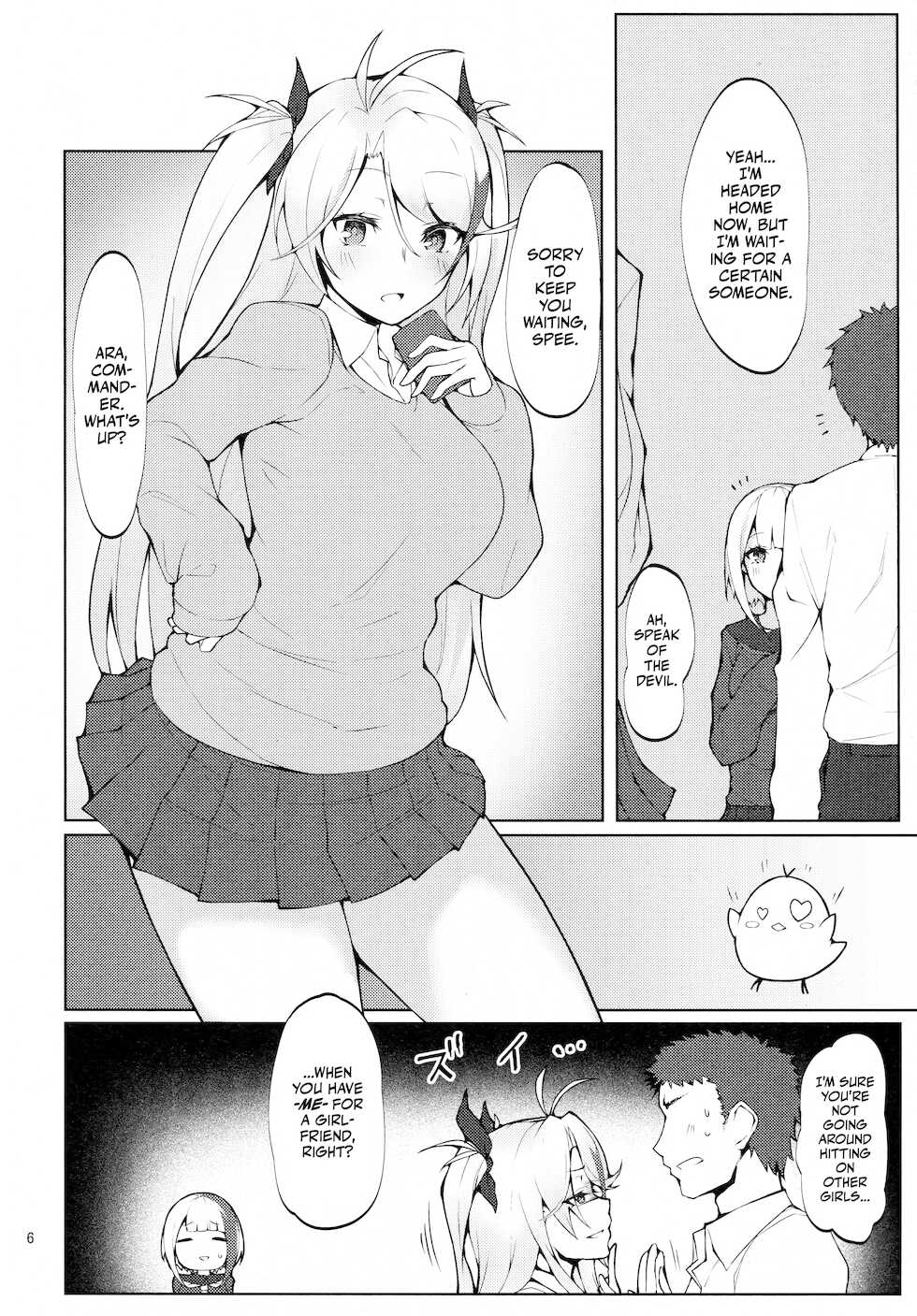 (C97) [Germanium Detroit (Miso Tanuki Inka Teikoku)] Seifuku de Imouto na Kansen wa Osuki Desuka? | Does The Younger Sister Shipgirl Like Doing It In School Uniforms? (Azur Lane) [English] {Doujins.com} - Page 4