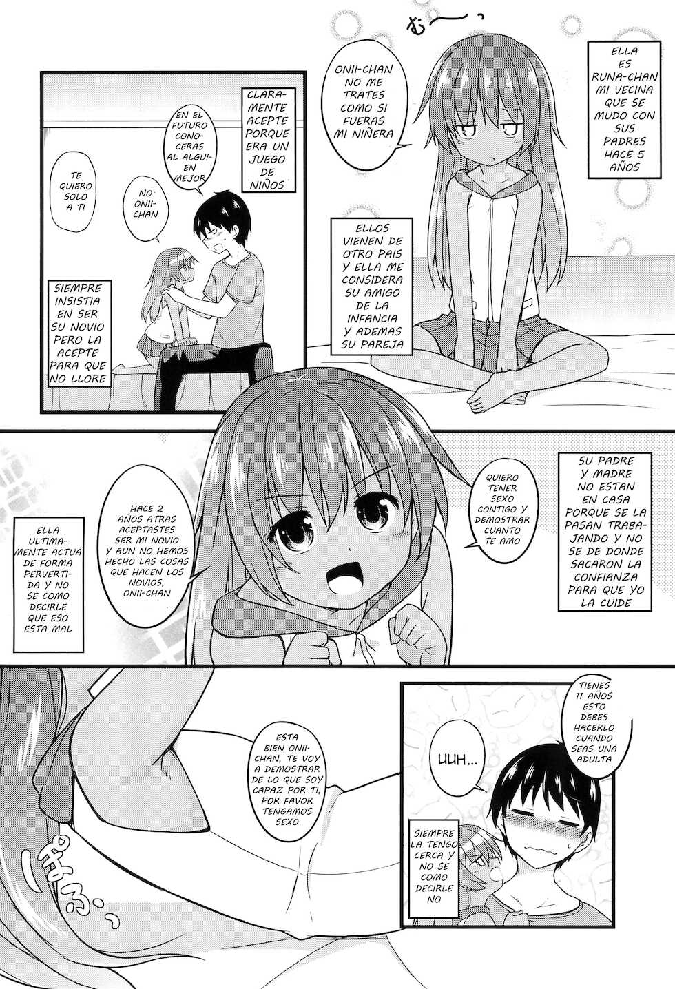 (COMITIA120) [Tonzura Douchuu (Kazawa)] Chiisana Koibito wa Komugiiro [Spanish] - Page 4