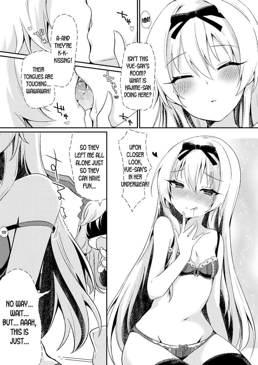 [Asshuku Town (Chiji Komari)] Arifureta Mousou de Nakayoku Shitekudasai! (Arifureta Shokugyou de Sekai Saikyou) [English] [desudesu] [Digital] - Page 5