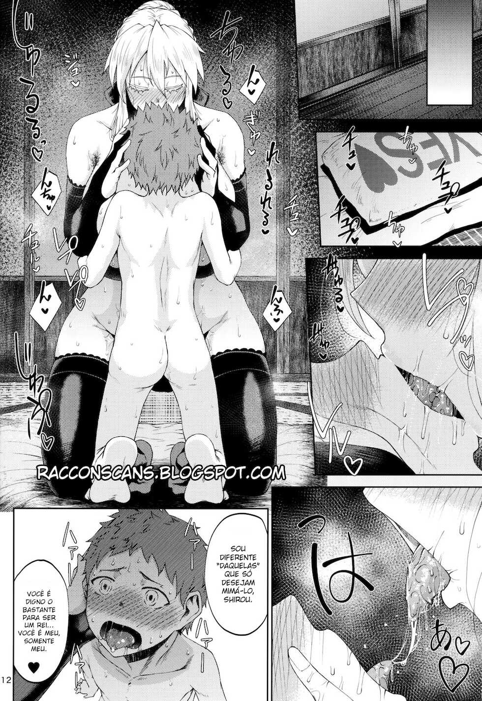 (C94) [Tanic Ya (Tanishi)] Motto Ou-sama to Issho | Together With the King Some More (Fate/Grand Order) [Portuguese-BR] [Guaxinim] - Page 11