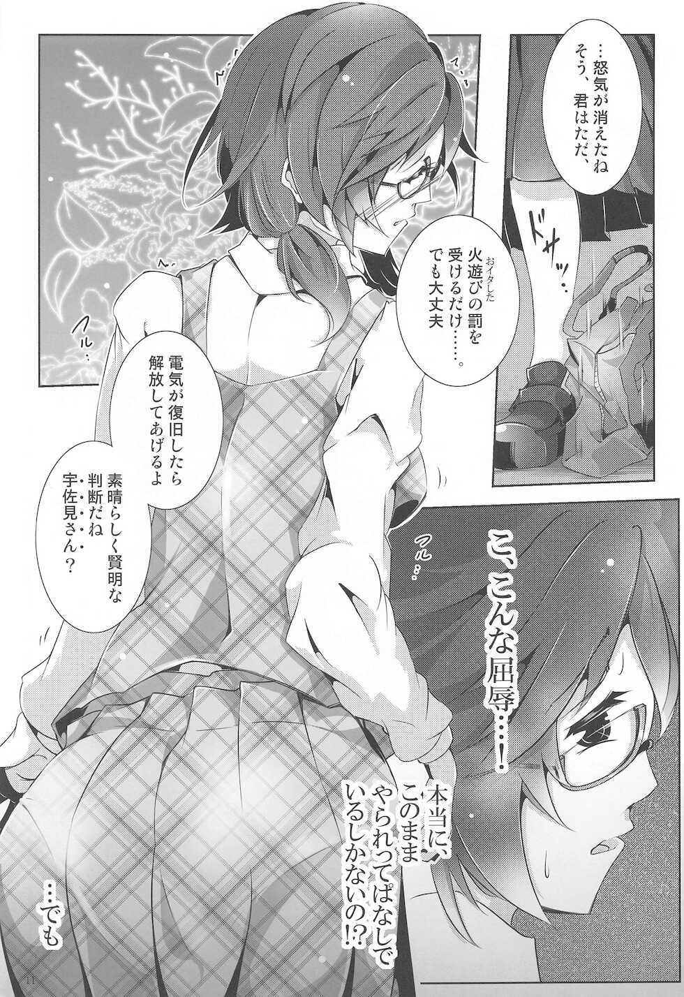 (Kouroumu 17) [Shirokute Kuroino (Murasaki)] Usami Chokutsuu -Nobori- - Sumireko Usami Line (Touhou Project) - Page 10