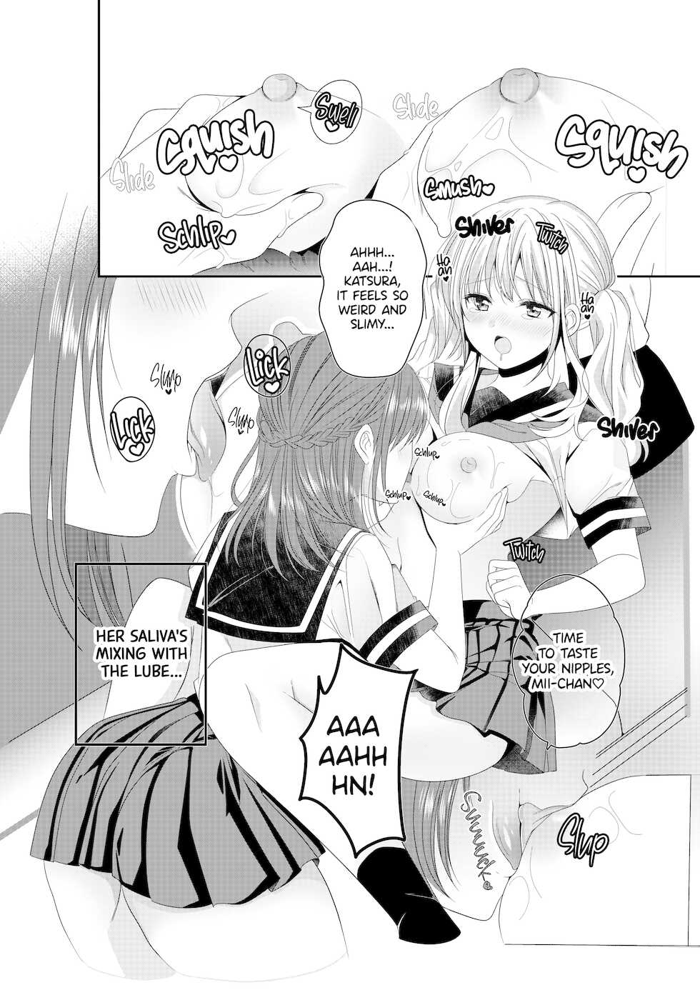 [No Such Agency (Sinogi Asa)] Osananajimi wa Nikushoku-kei!? Kyou kara Shinchousa Yuri-ple | My Childhood Friend's a Go-Getter!? Our Height Gap Yuri Couple Story [English] [Noca Scans] [Decensored] - Page 12