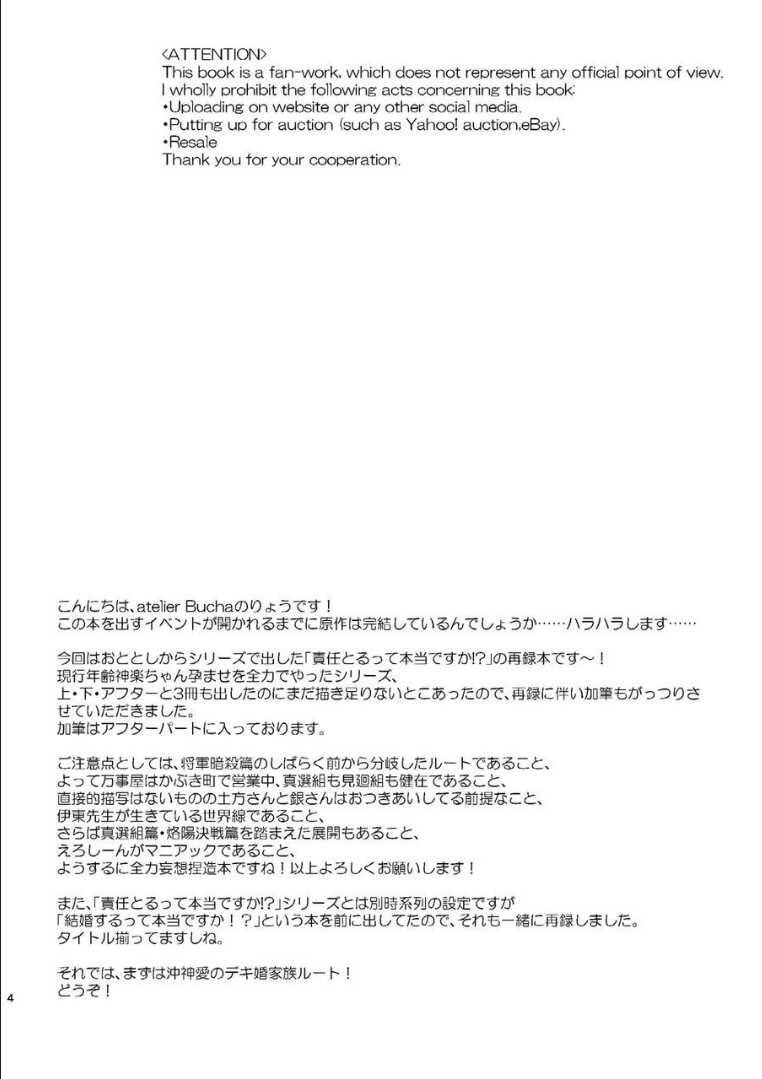 [atelier Bucha] OkiKagu Dekikon Tenmatsuki Sekinin Torutte Hontou desu ka!? Soushuuhen+α  (Gintama) [Digital] - Page 3