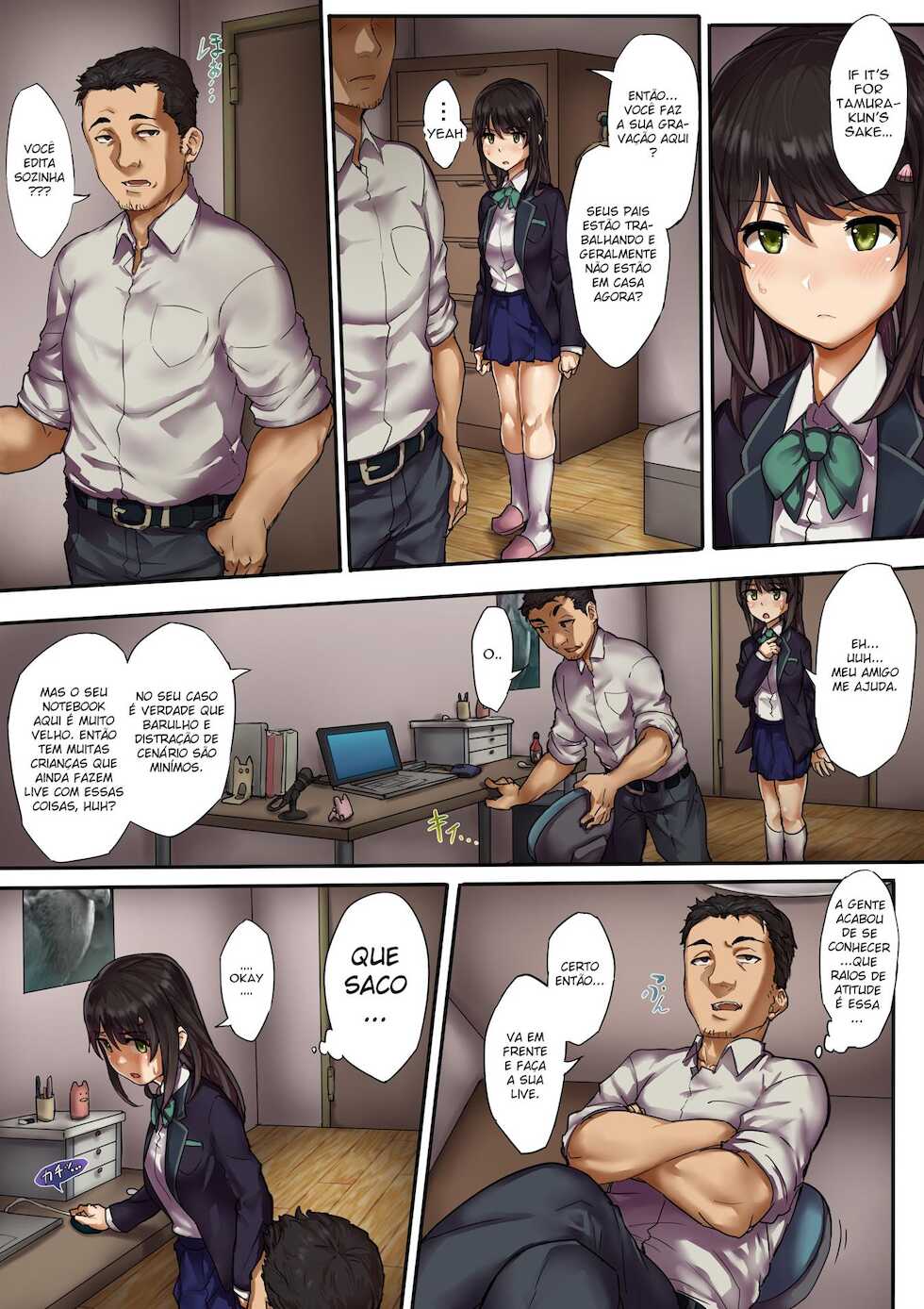[SAIGA dou] Netorare During Live Streaming (Virtual Nakadashi Haishinsha) [Portuguese-BR] [HentaiHome] - Page 6