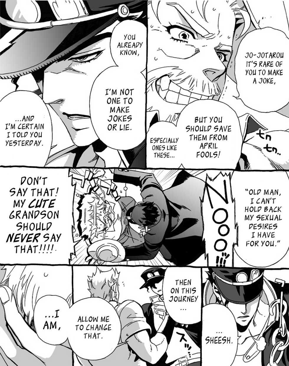 [Chrono Nanae] Mago Haji Jii wo Aishisugiteru | Grandson loves his Grandfather too much (JoJo's Bizarre Adventure) [English] {LeonTranslates}(misc art) - Page 5