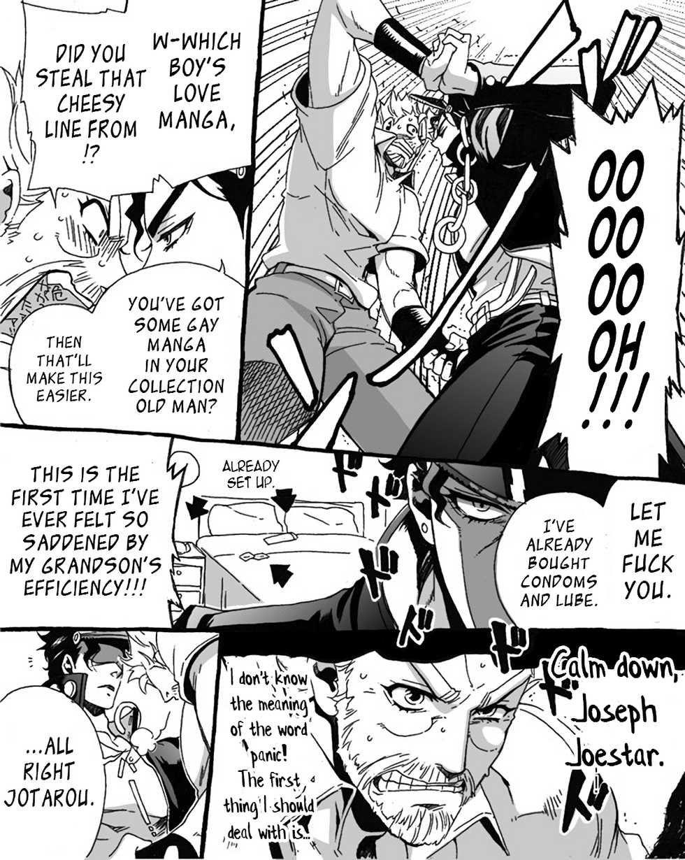 [Chrono Nanae] Mago Haji Jii wo Aishisugiteru | Grandson loves his Grandfather too much (JoJo's Bizarre Adventure) [English] {LeonTranslates}(misc art) - Page 7