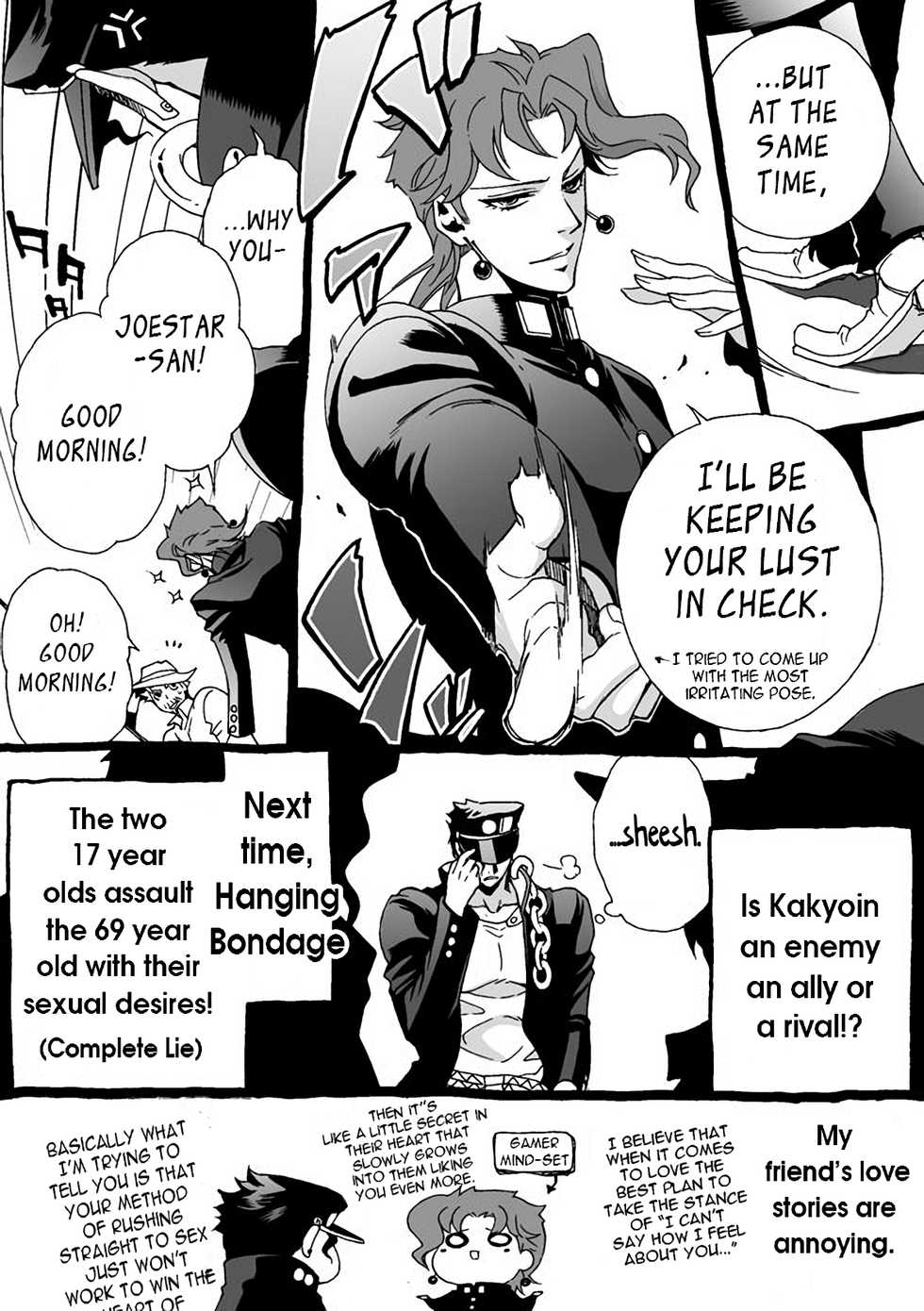 [Chrono Nanae] Mago Haji Jii wo Aishisugiteru | Grandson loves his Grandfather too much (JoJo's Bizarre Adventure) [English] {LeonTranslates}(misc art) - Page 34