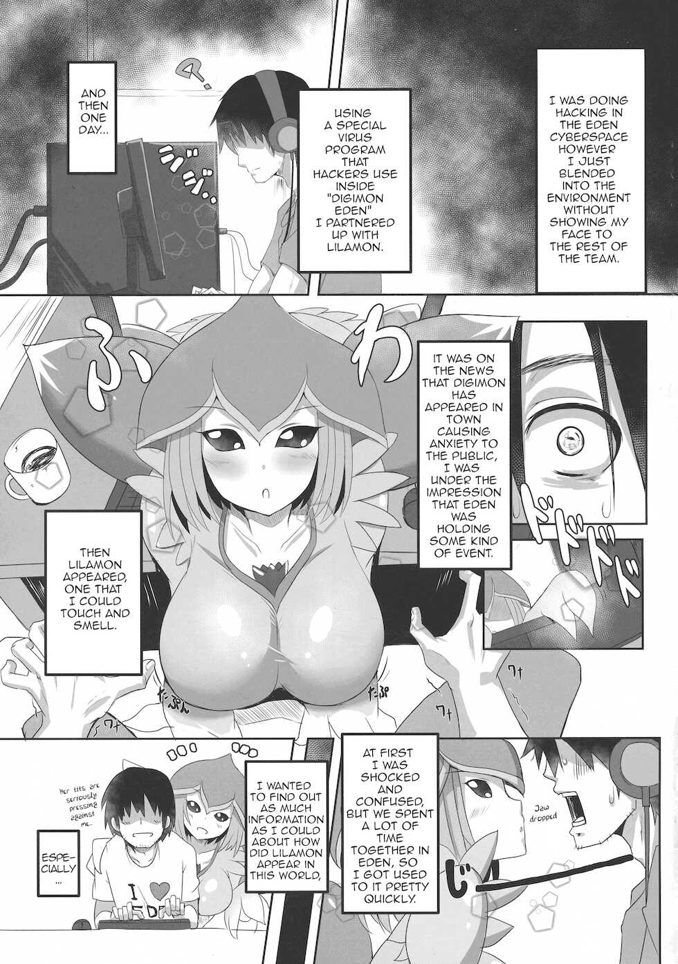 [Kirishima Ayu] Lovey-Dovey Sex Life with Lilamon (COMIC1☆12) [8cm (Various)] EVOLUTION! (Digimon) [English][Amoskandy] - Page 3