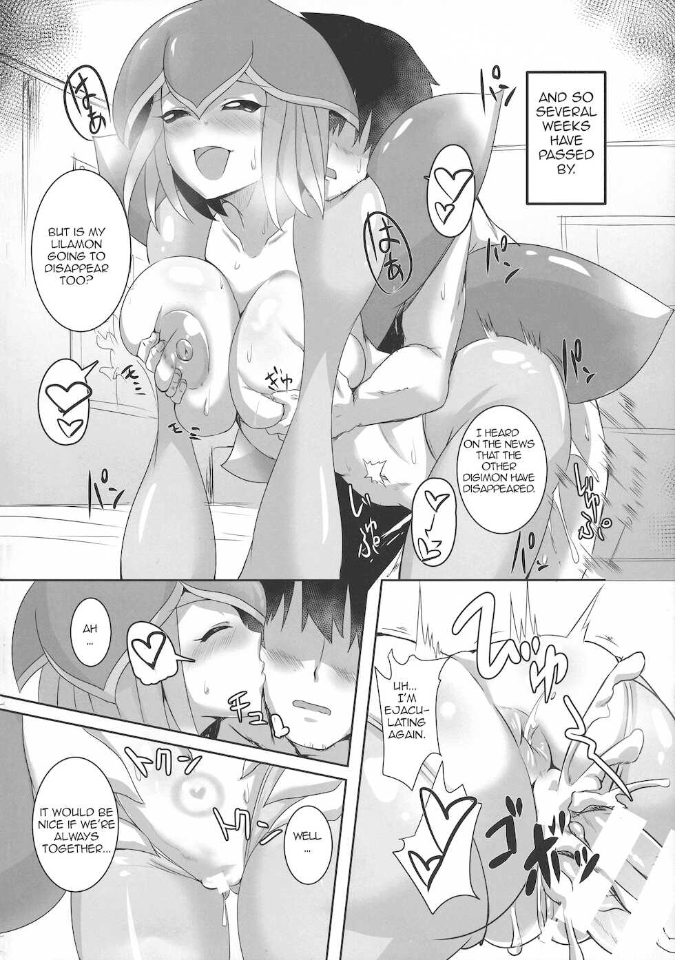 [Kirishima Ayu] Lovey-Dovey Sex Life with Lilamon (COMIC1☆12) [8cm (Various)] EVOLUTION! (Digimon) [English][Amoskandy] - Page 10