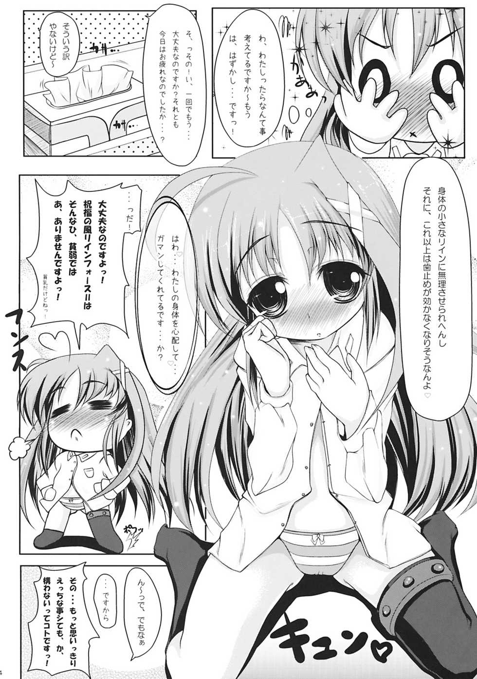 (C77) [Yukagen Ikaga? (Tenyuu)] Rein to Shimasho (Magical Girl Lyrical Nanoha StrikerS) - Page 4