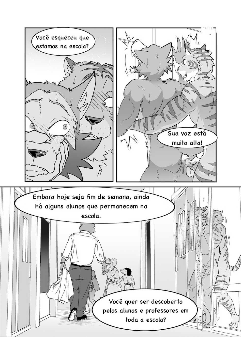 [Kumahachi] Sex-Education from Tiger and Deer – BEASTARS dj [Portuguese] - Page 20