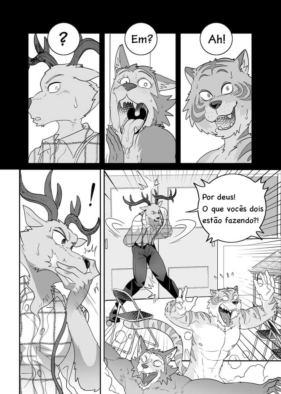 [Kumahachi] Sex-Education from Tiger and Deer – BEASTARS dj [Portuguese] - Page 22