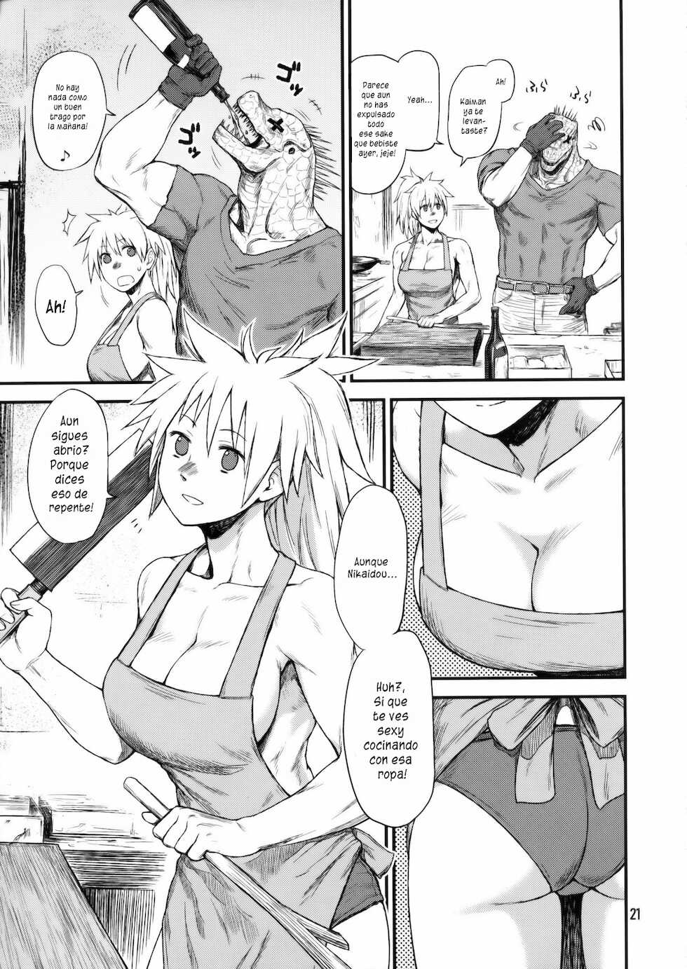 (C78) [CELLULOID-ACME (Chiba Toshirou, Itou Yuuji] Hi-SICS 07 (Dorohedoro) [Spanish] [otakurinos.group] [Decensored] - Page 20