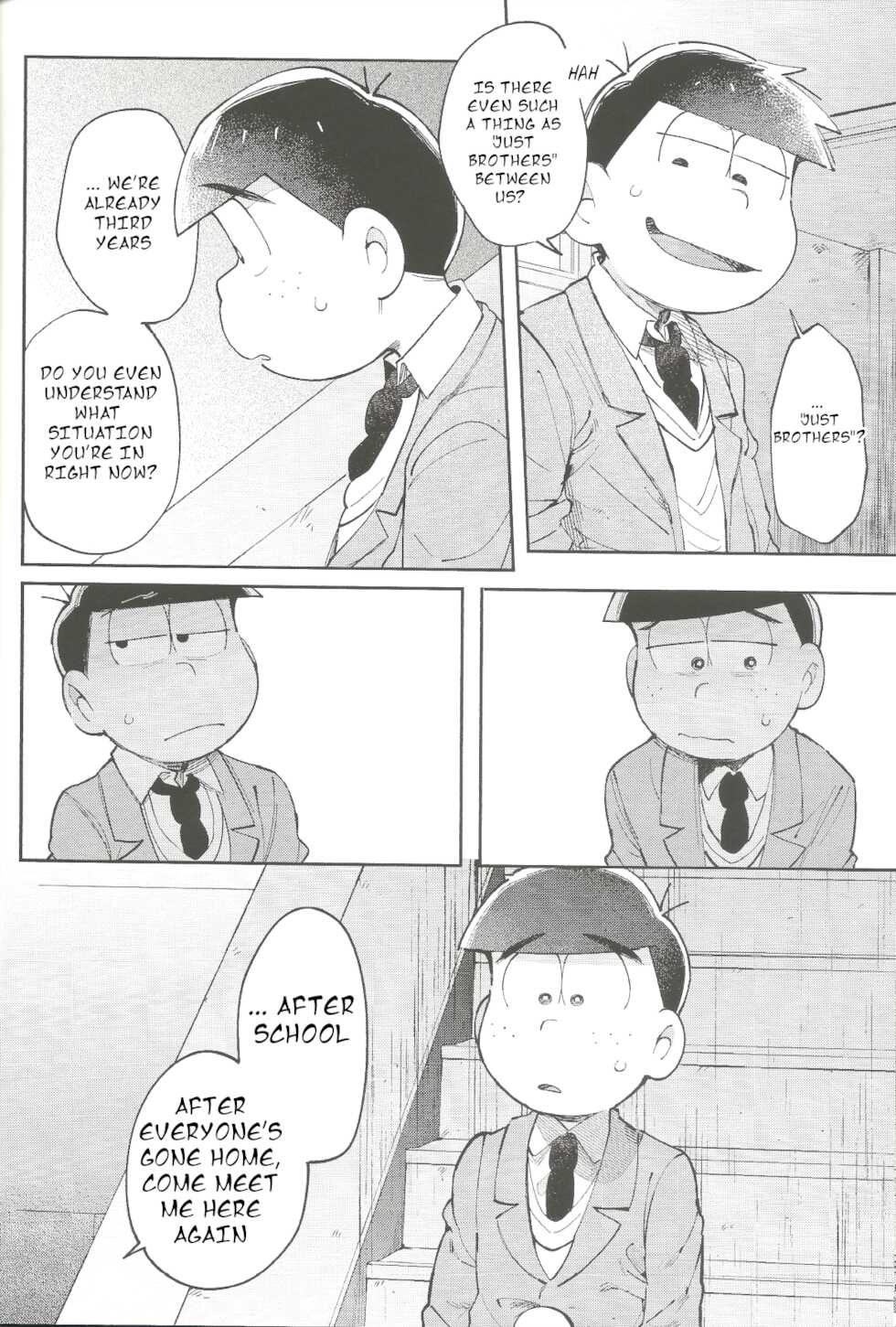 (Kahou wa Nete Matsu 22) [Momoiro-netsuduki (Kisaki Nana)] Blue Light Effect ni Miru Boku-tachi no Mirai wa, - Our future seen in blue light effects is, (Osomatsu-san) [English] - Page 33