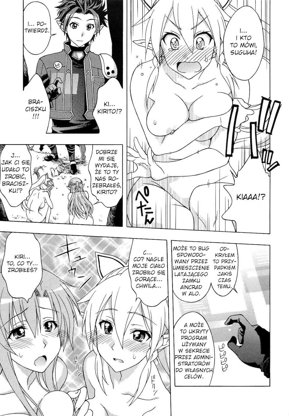 [Geiwamiwosukuu!! (Karura Syou)] Daraku no Utage (Sword Art Online) [Polish] - Page 4