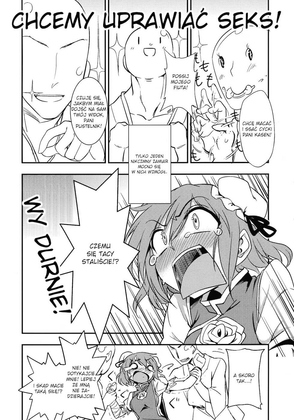 (Reitaisai 9) [Kuma no Tooru Michi (Kumada)] Kasen-chan to Sex!! ~Goui ja Nai kara Sex ja Nai mon!!~ (Touhou Project) [Polish] - Page 4