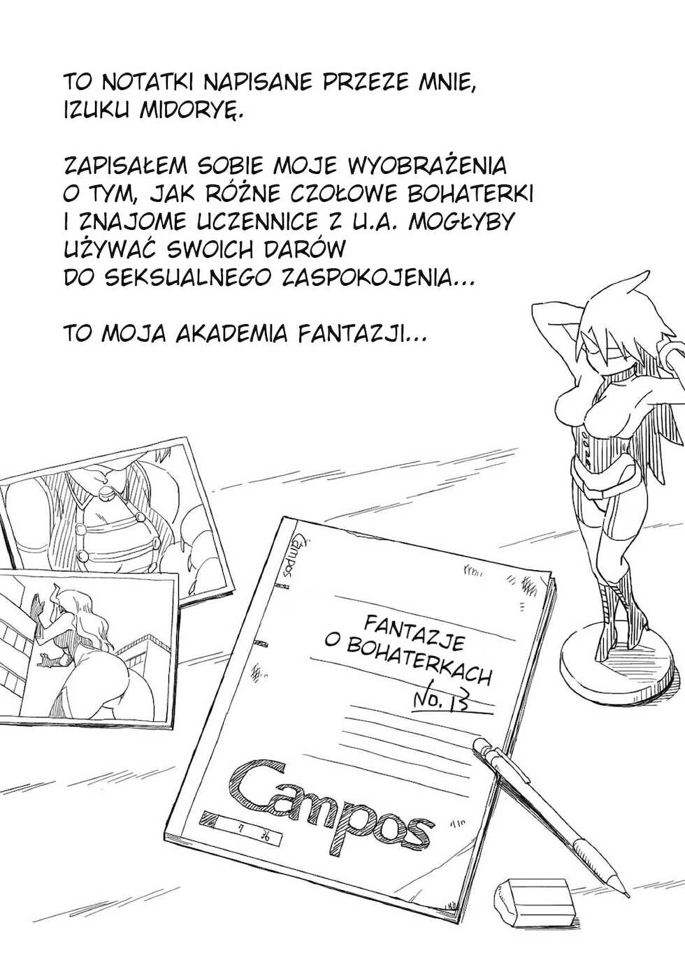 (C93) [Okosama Lunch (Nishinozawa Kaorisuke)] Boku no Mousou Academia (Boku no Hero Academia) [Polish] - Page 9