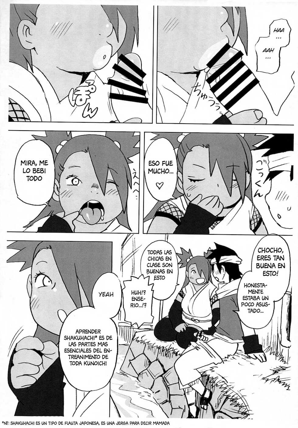 [UNKNOWN MEAT (Kojima Video)] Akimichi Chocho Tadaima Kunoichi Shugyochu (Boruto) [Spanish] - Page 8