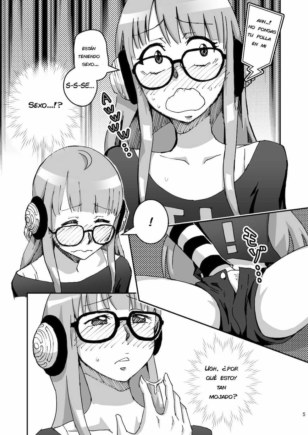 (C91) [Tomato Namaashi (Satou Iori)] Moshi Sakura Futaba-chan ga Touchou Onanie Shiteru no ga Kareshi ni Baretara? (Persona 5) [Spanish] [Incomplete] - Page 4