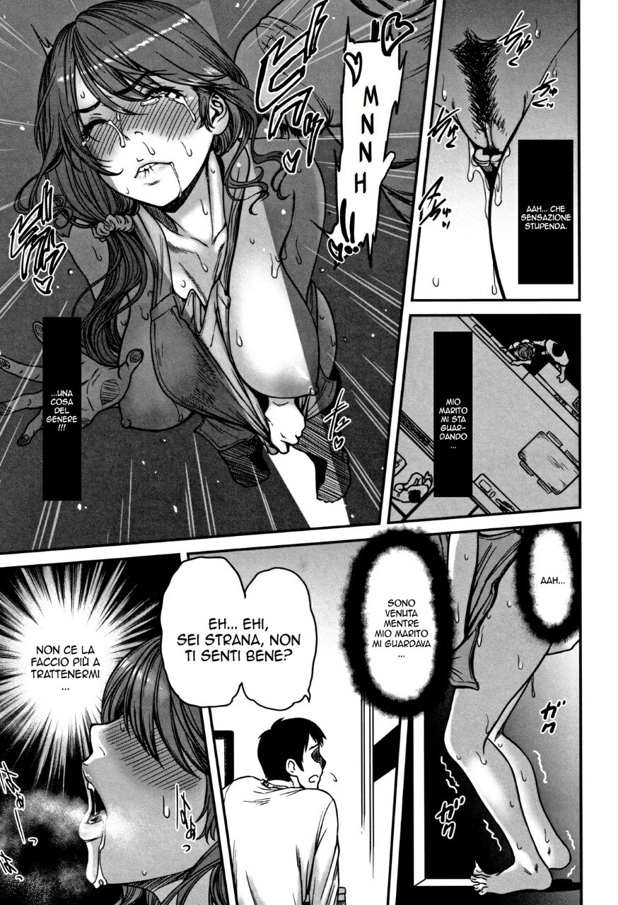[Tsuzura Kuzukago] Ano Hito, Tonari ni Iru kara Shizuka ni ne. (Tsumaiki - Tsuma no Ikigao ga Mitakute....) [Italian] [Hentai Archive] - Page 9