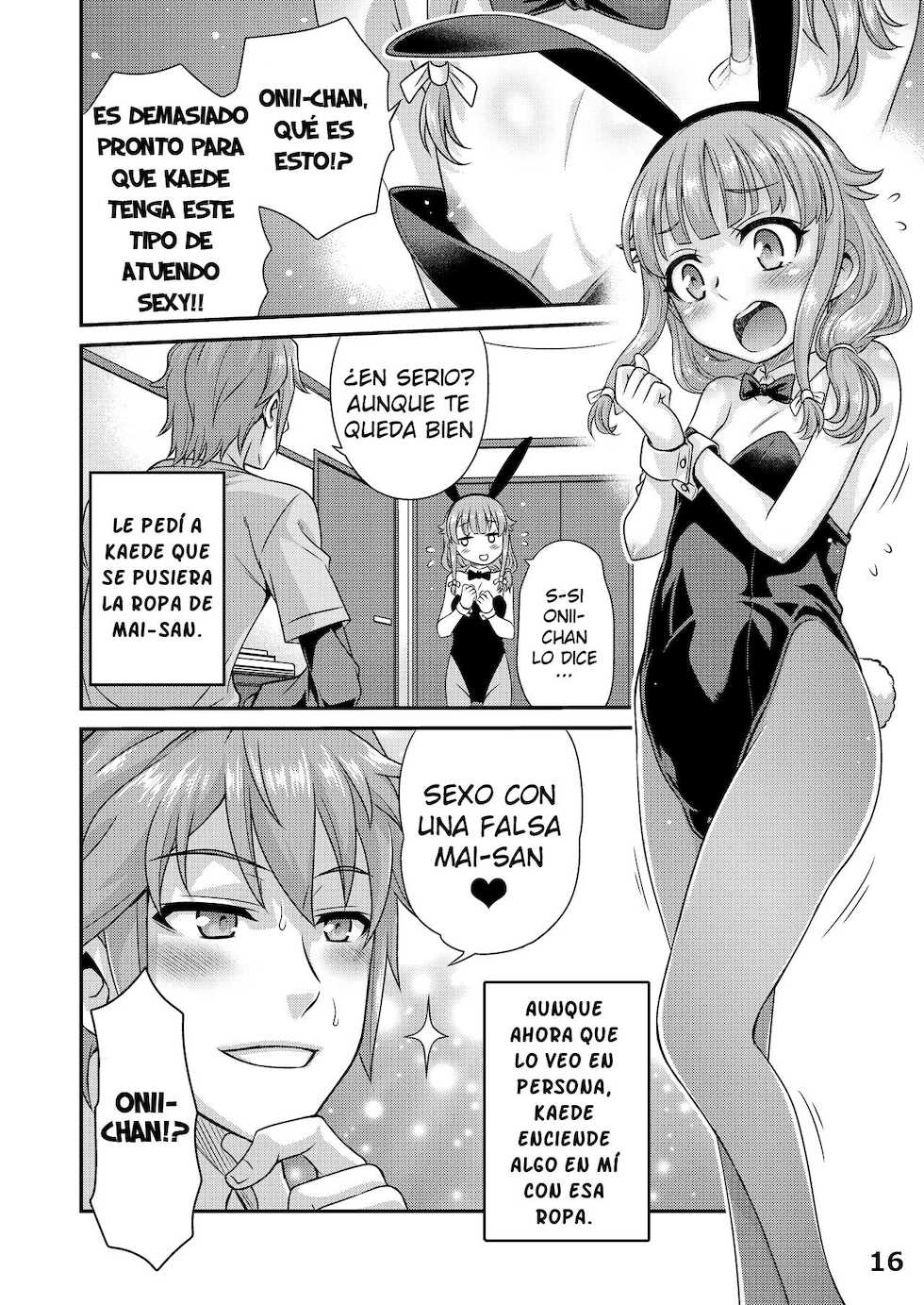 [Studio Tar (Kyouichirou)] Kaede Shoukougun!! (Seishun Buta Yarou wa Bunny Girl Senpai no Yume o Minai) [Spanish] [Digital] - Page 16