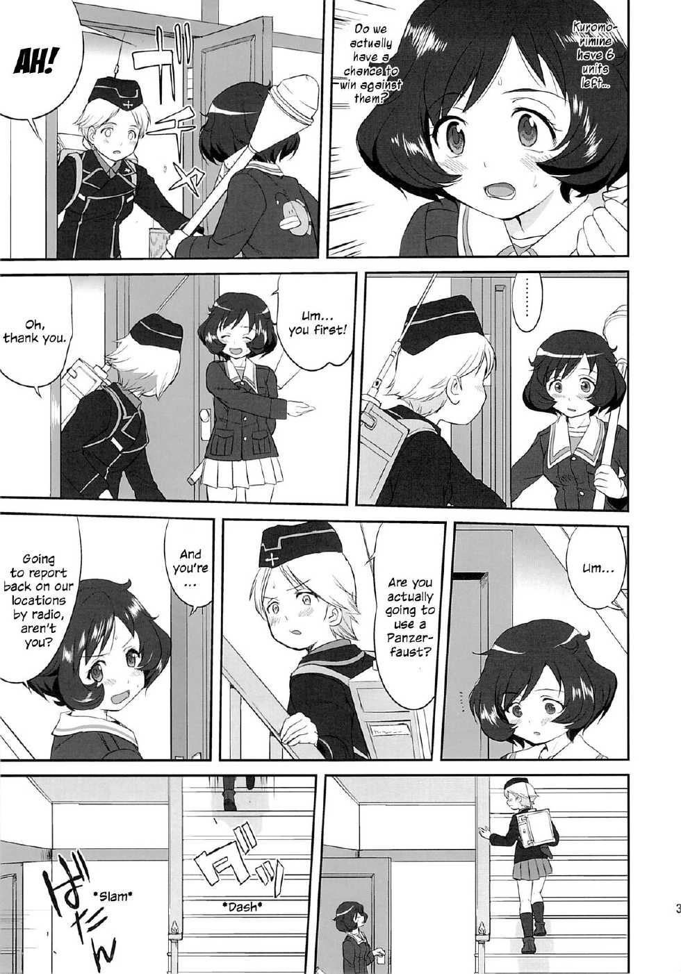 (C86) [Takotsuboya (TK)] Yukiyukite Senshadou Kuromorimine no Tatakai (Girls und Panzer) [English] [N04h] - Page 38