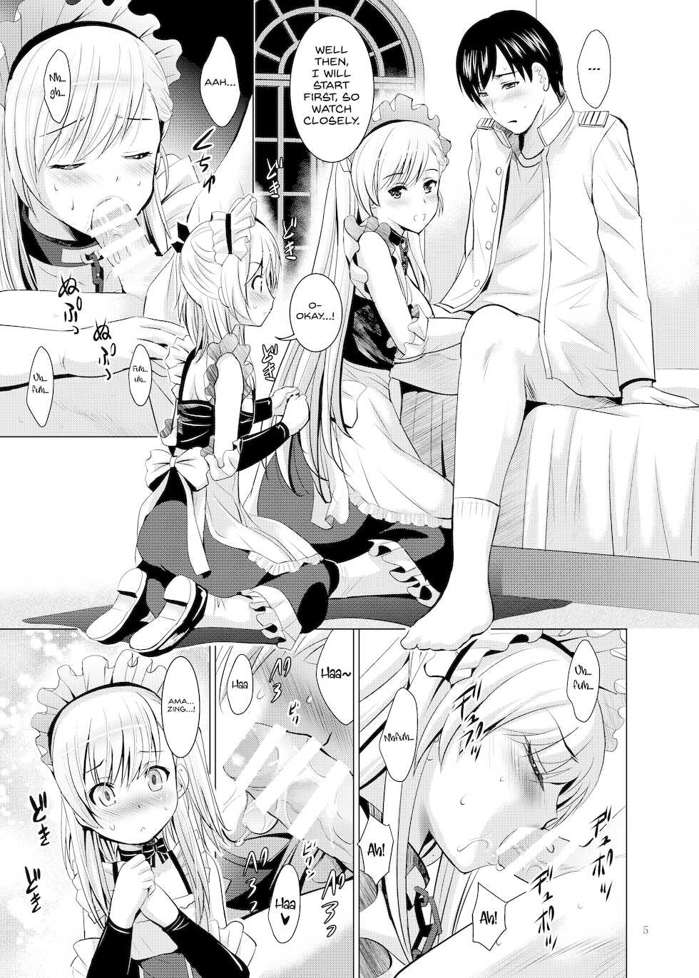 [Noriajou (Shiroi Noria, Arino Hiroshi)] BelBel no Gohoushi (Azur Lane) [English] {Hennojin} [Digital] - Page 5