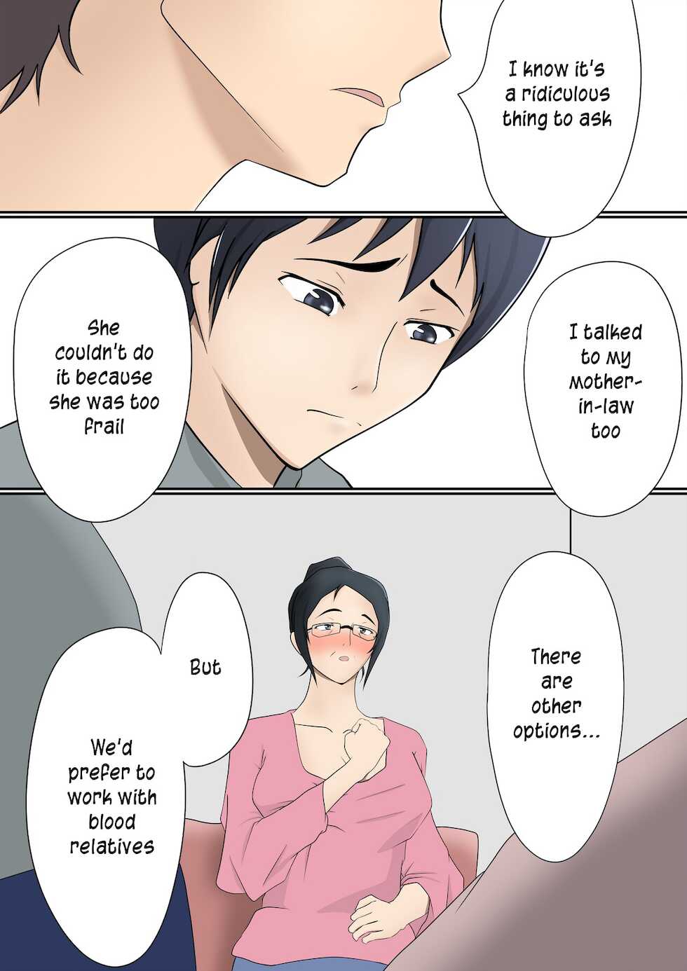 [Pentacle (Shimipan)] Mi no Haha ni Dairi Shussan o Onegai shita Hanashi | The story of how I asked my mother to be our surrogate [English] [innyinny] - Page 6