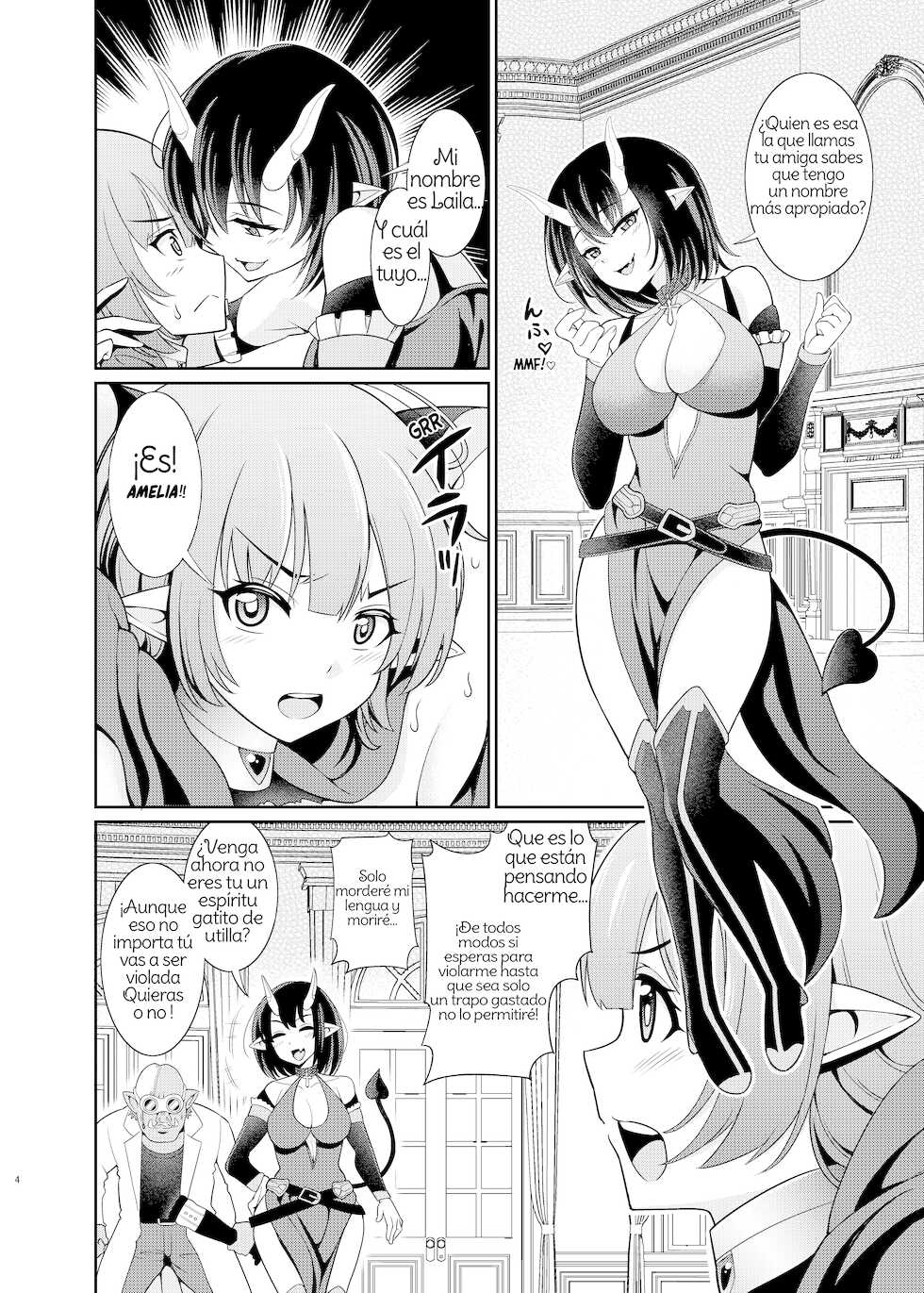 [Kurokoya (Shikigami Kuroko)] Futanari Elf no Tanetsuke Bokujou 1 | Futanari Elf Breeding Farm 1 Spanish [Amaterasu] - Page 4