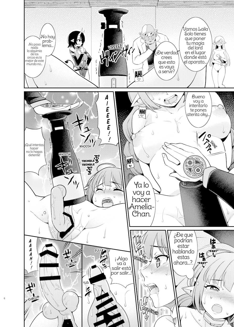 [Kurokoya (Shikigami Kuroko)] Futanari Elf no Tanetsuke Bokujou 1 | Futanari Elf Breeding Farm 1 Spanish [Amaterasu] - Page 6