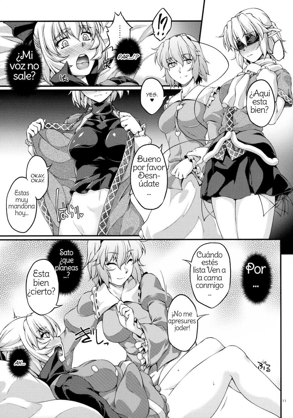 (Reitaisai 14) [Kougeki (Ootsuki Wataru)] Miru wa Me no Doku, Kiku wa Kinodoku (Touhou Project) [Spanish] [Amaterasu] - Page 10