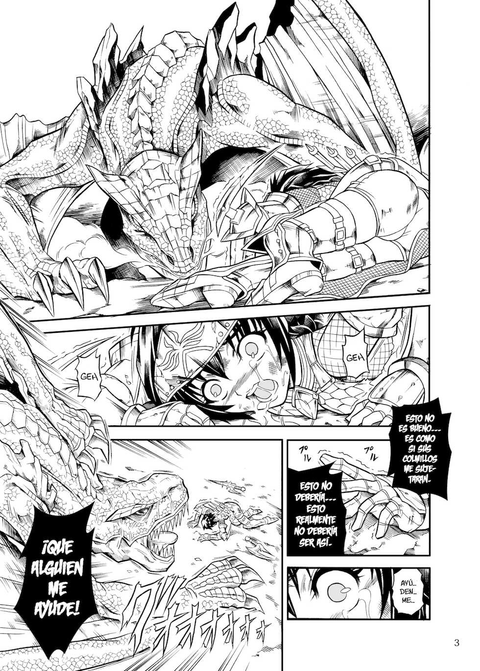 [Yokohama Junky (Makari Tohru)] Solo Hunter no Seitai 2 THE FIRST PART (Monster Hunter) [Spanish] [Digital] - Page 3