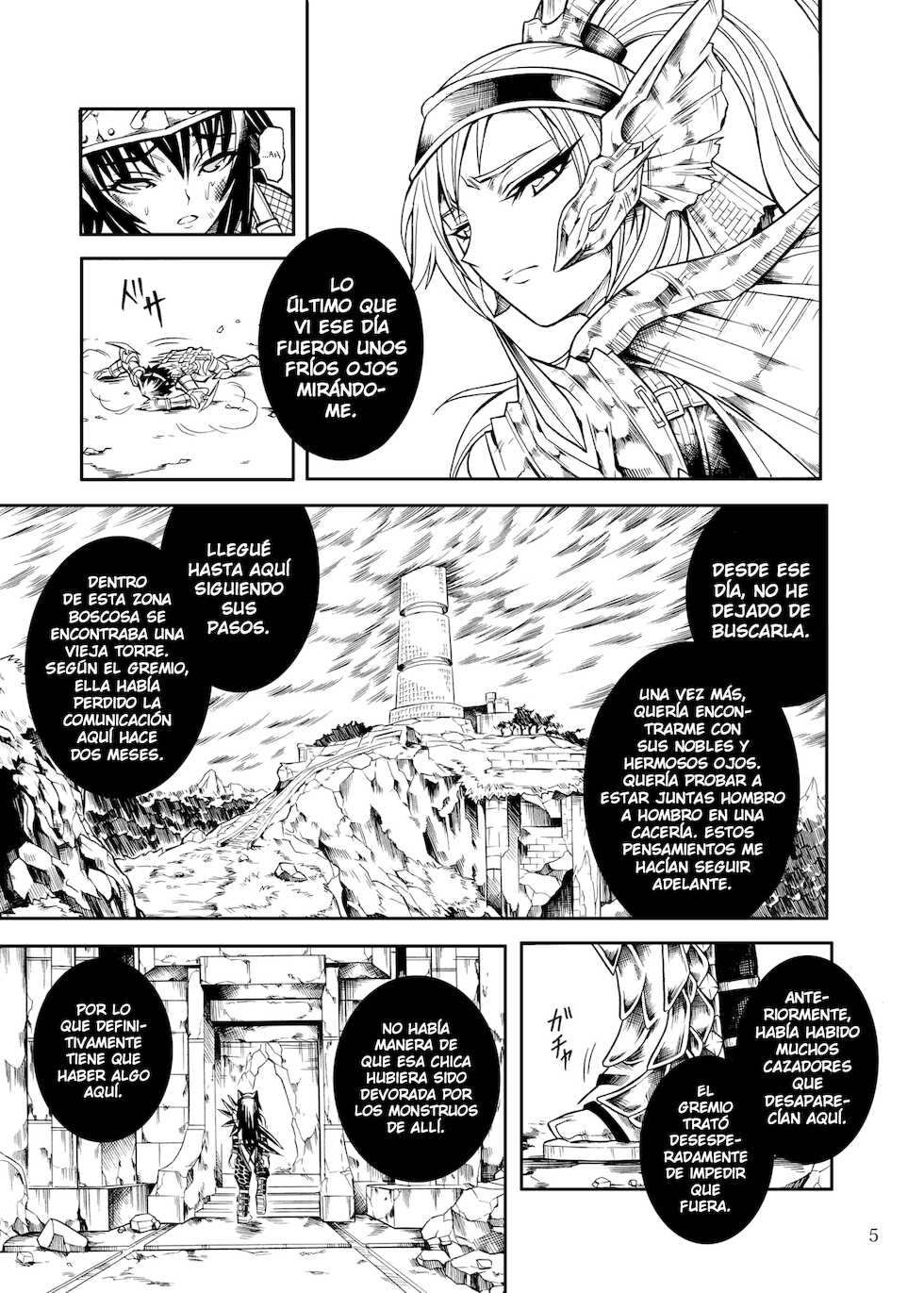[Yokohama Junky (Makari Tohru)] Solo Hunter no Seitai 2 THE FIRST PART (Monster Hunter) [Spanish] [Digital] - Page 5