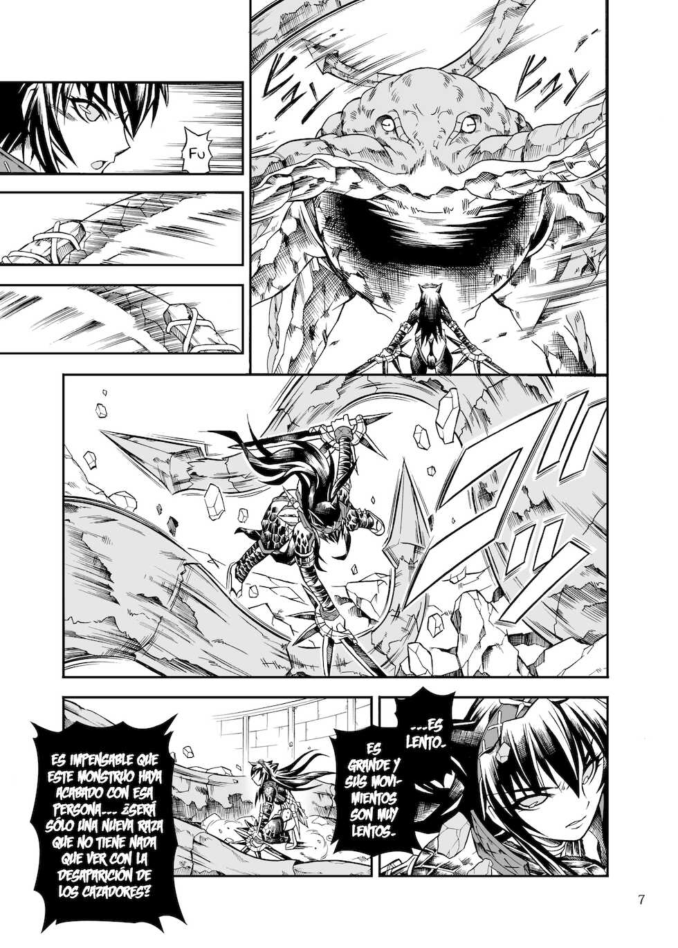 [Yokohama Junky (Makari Tohru)] Solo Hunter no Seitai 2 THE FIRST PART (Monster Hunter) [Spanish] [Digital] - Page 7