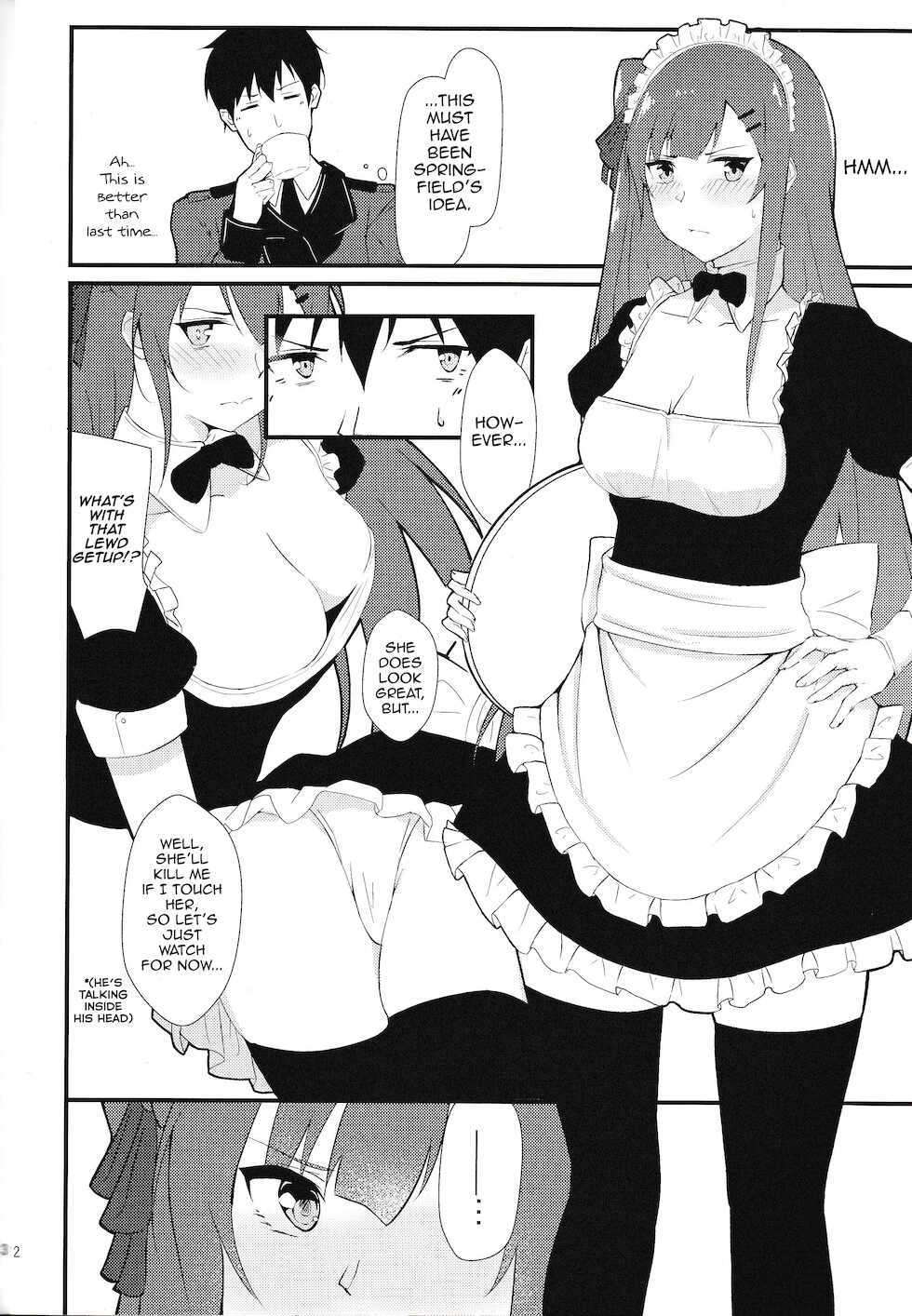 (COMIC1☆15) [Felt-Kobo (Flugel)] Maid na WA2000 (Girls' Frontline) [English] - Page 11