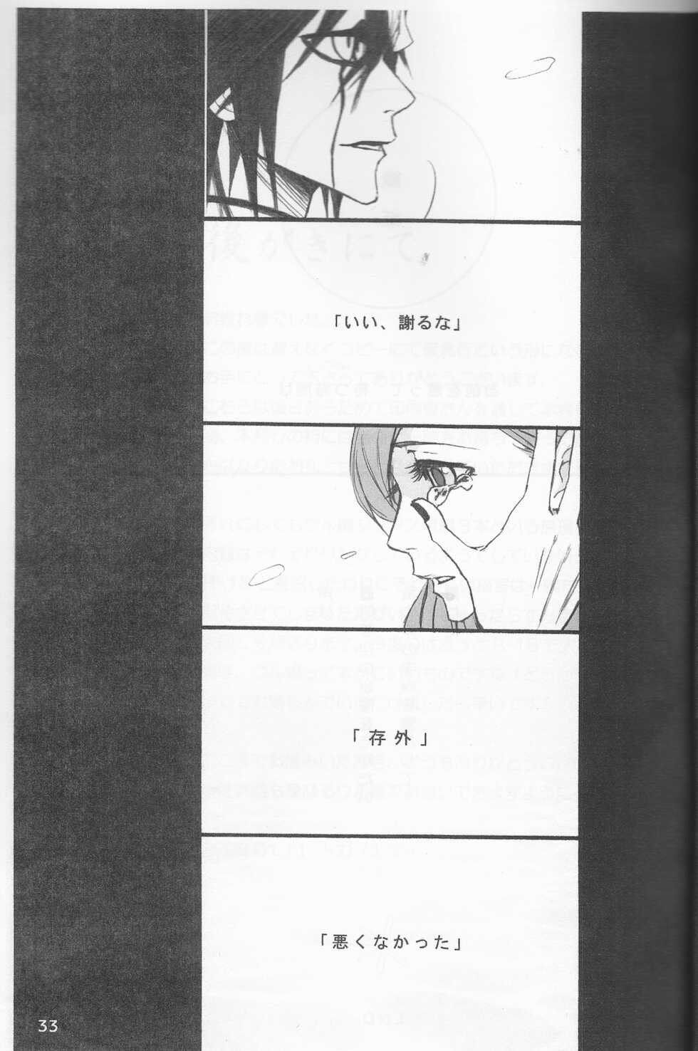 [jargons (Toganokazi)] Omae ga Sekai o Kowashitainara. (Bleach) - Page 33